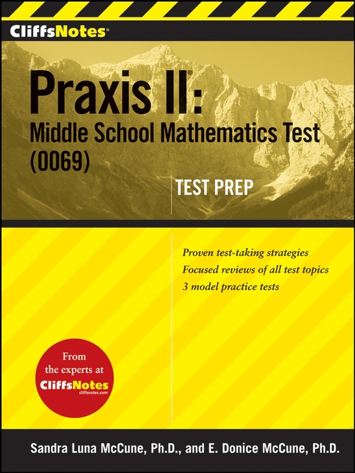 Title details for CliffsNotes Praxis II by Sandra Luna McCune, PhD - Available